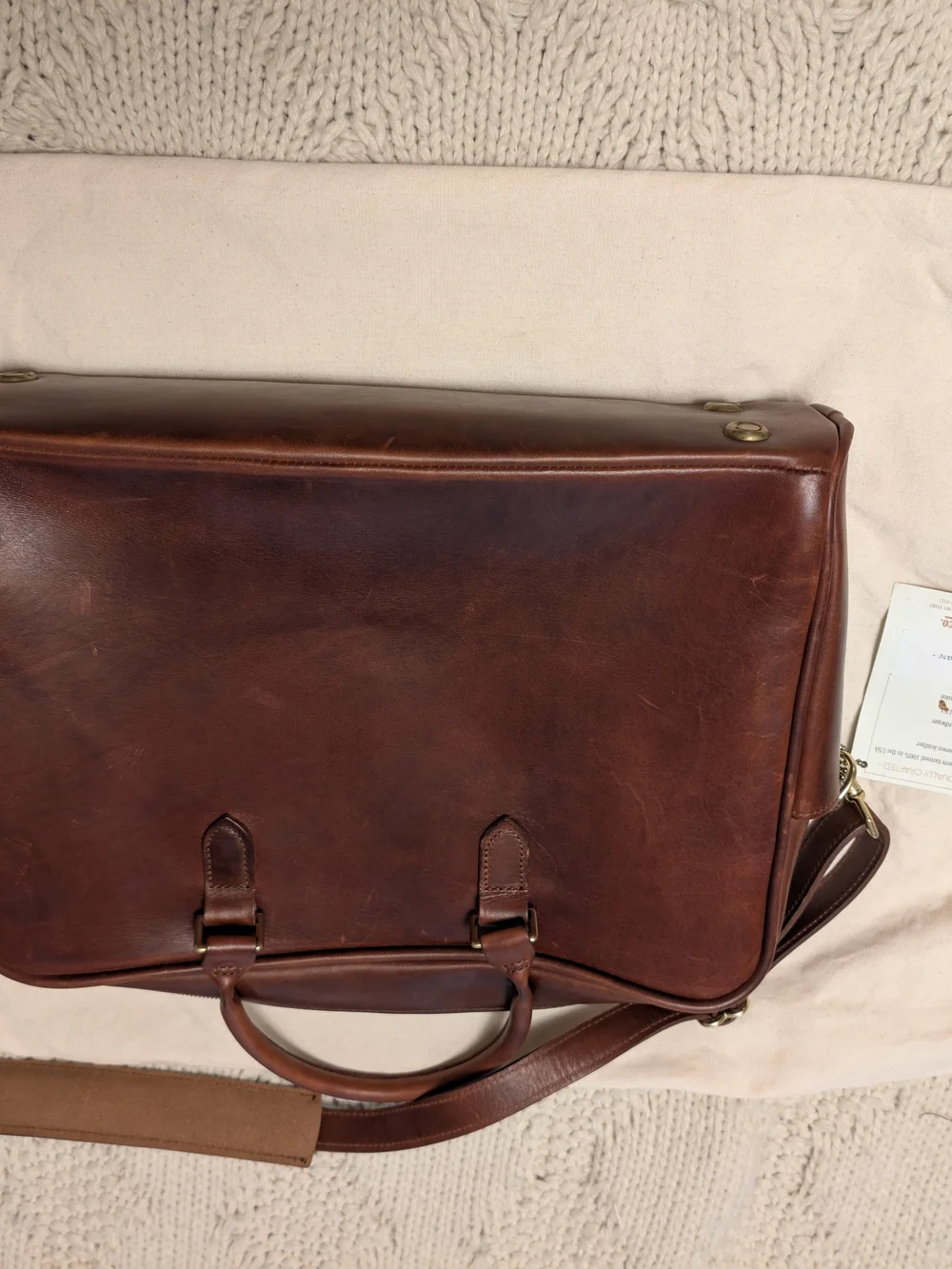 J.W. Hulme Co. Edgecumbe Briefcase - Heritage Leather (Made in USA)
